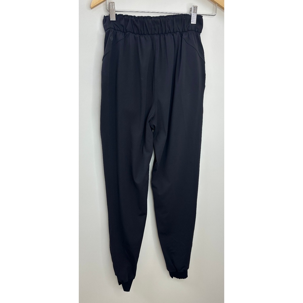 Lululemon Keep Moving Jogger Size 4 Black Pull On Stretch High Rise Comfort Gym - Picture 4 of 9